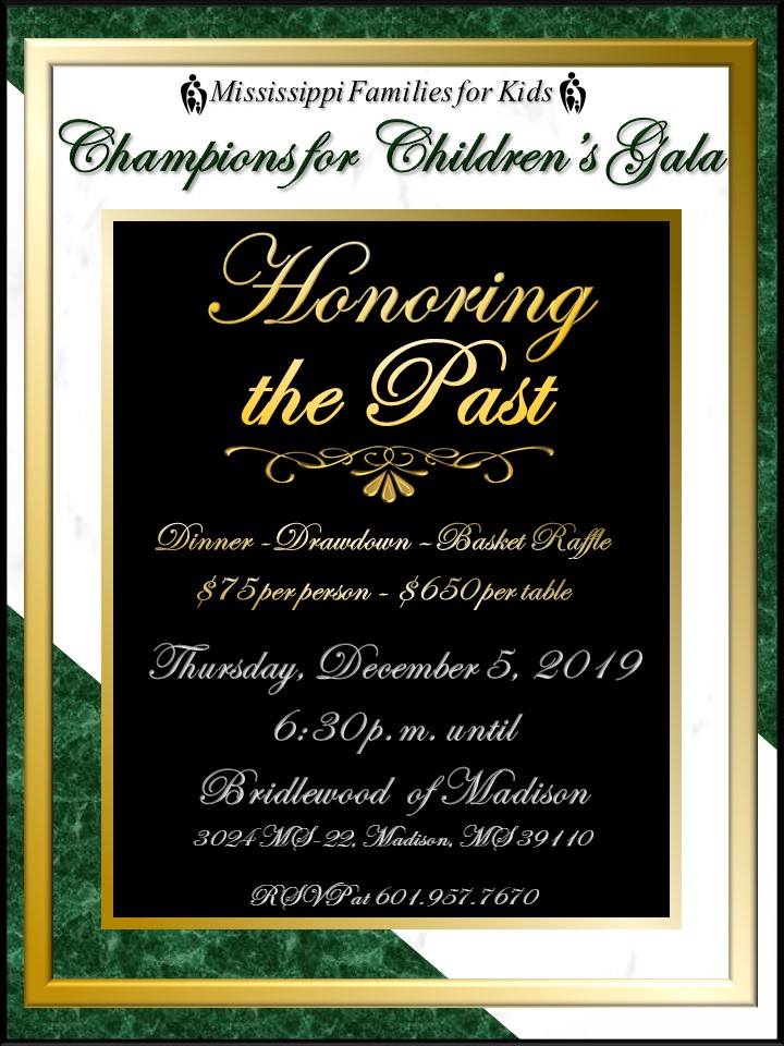 Honoring the Past Gala flyer